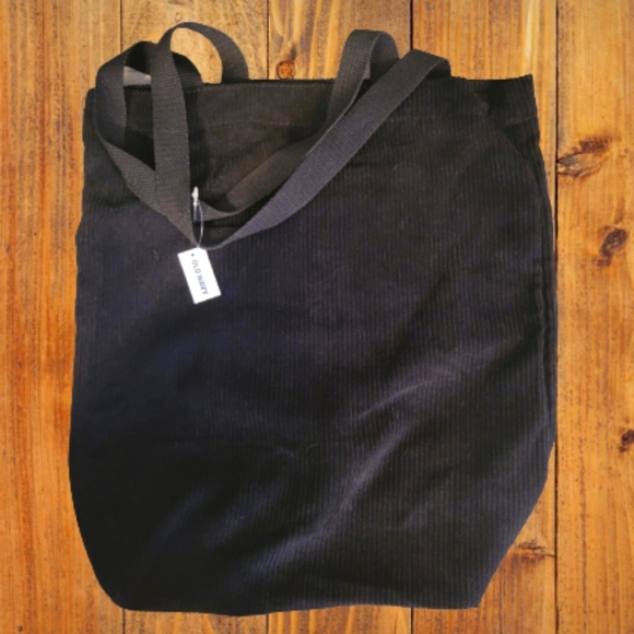 Black Corduroy Canvas Bag - Picture 1 of 1